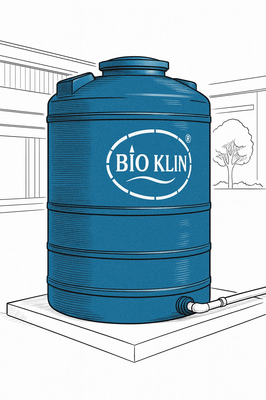 jual tangki fiberglass berkualitas produksi PT Bioklin Teknologi Cemerlang