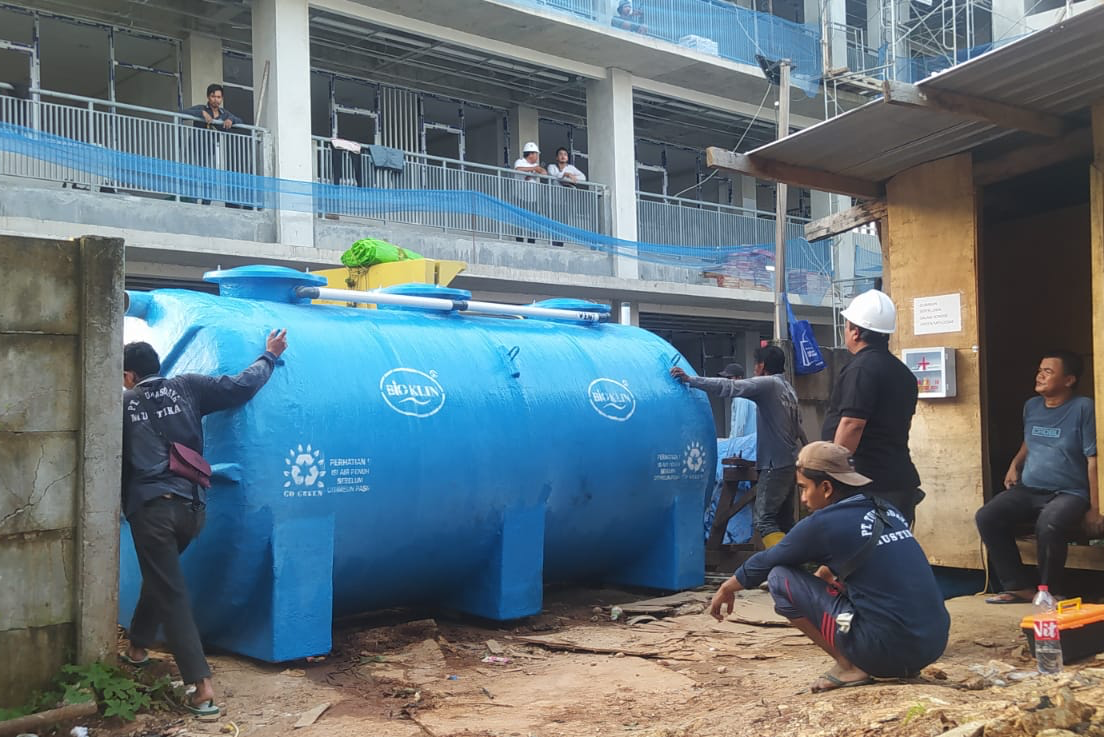 Bio septik tank modern dari PT Bioklin Teknologi Cemerlang untuk rumah baru