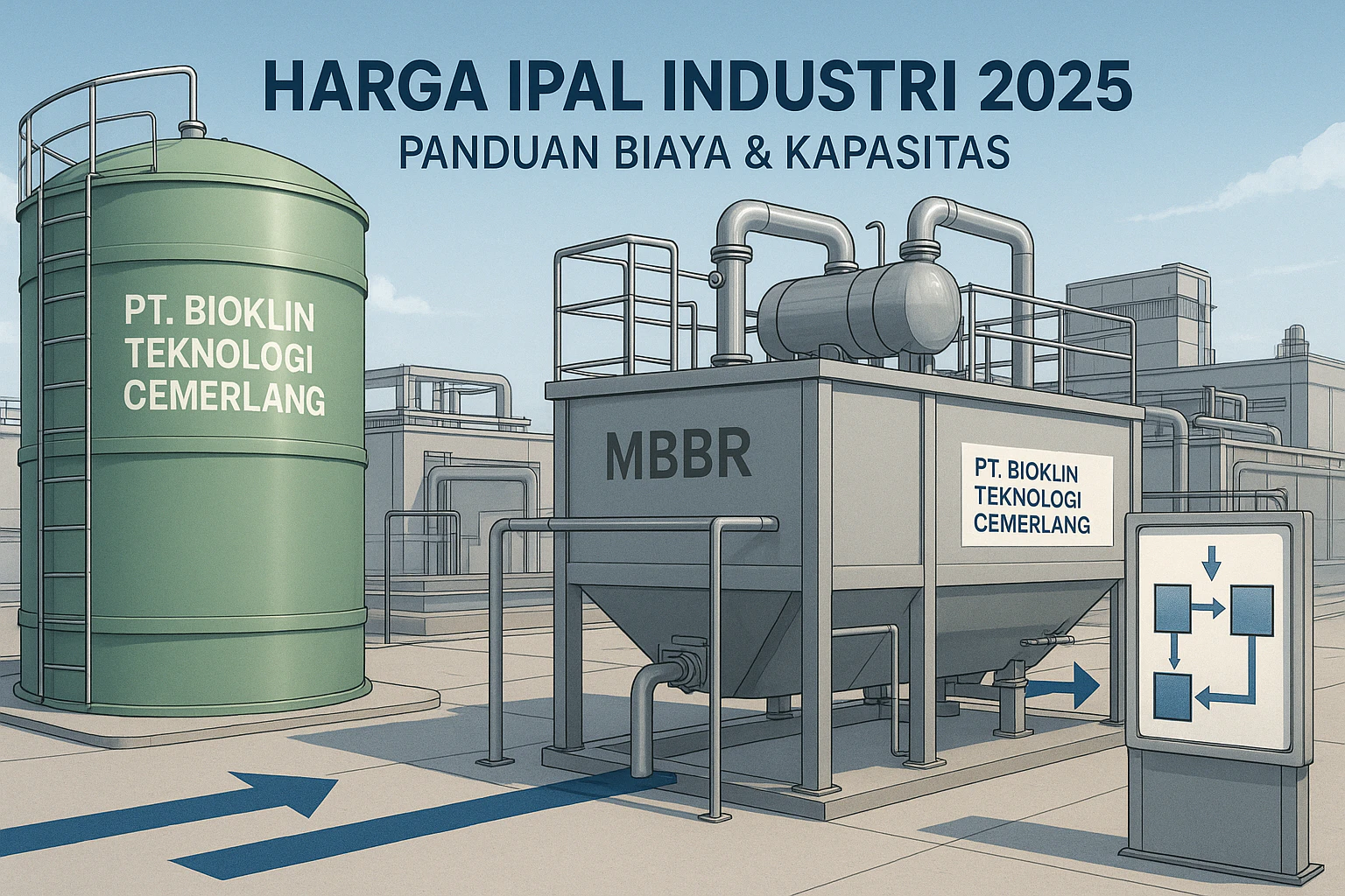 IPAL industri modern dari PT Bioklin Teknologi Cemerlang untuk panduan harga 2025