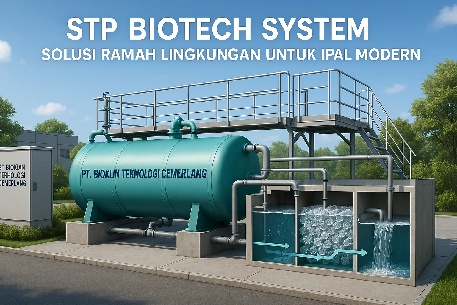 STP Biotech System dari PT Bioklin Teknologi Cemerlang sebagai solusi IPAL modern ramah lingkungan