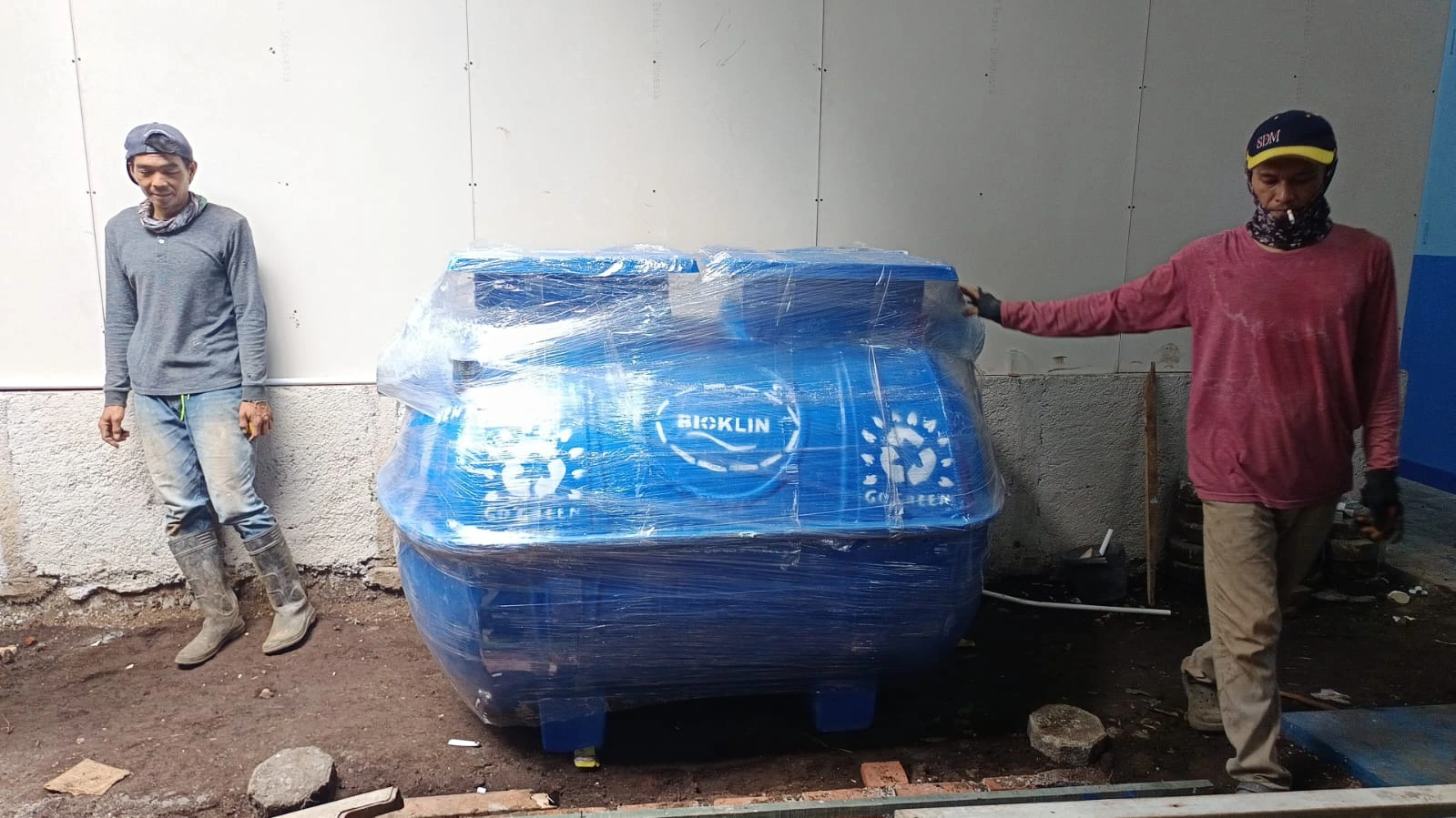 bio septik tank modern berbahan FRP untuk sistem sanitasi rumah