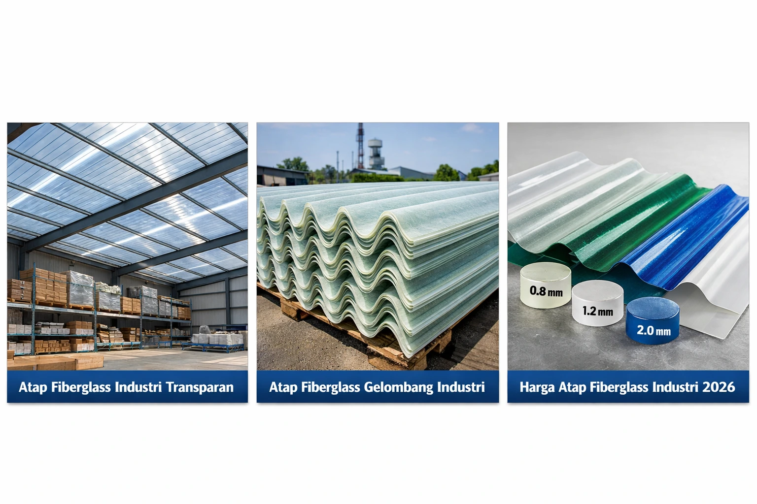 jual atap fiberglass industri transparan untuk gudang