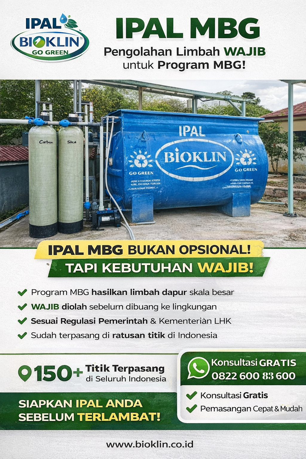beli IPAL MBG sistem limbah dapur industri
