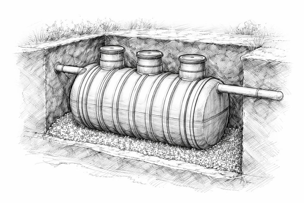 ground tank water storage tank bawah tanah