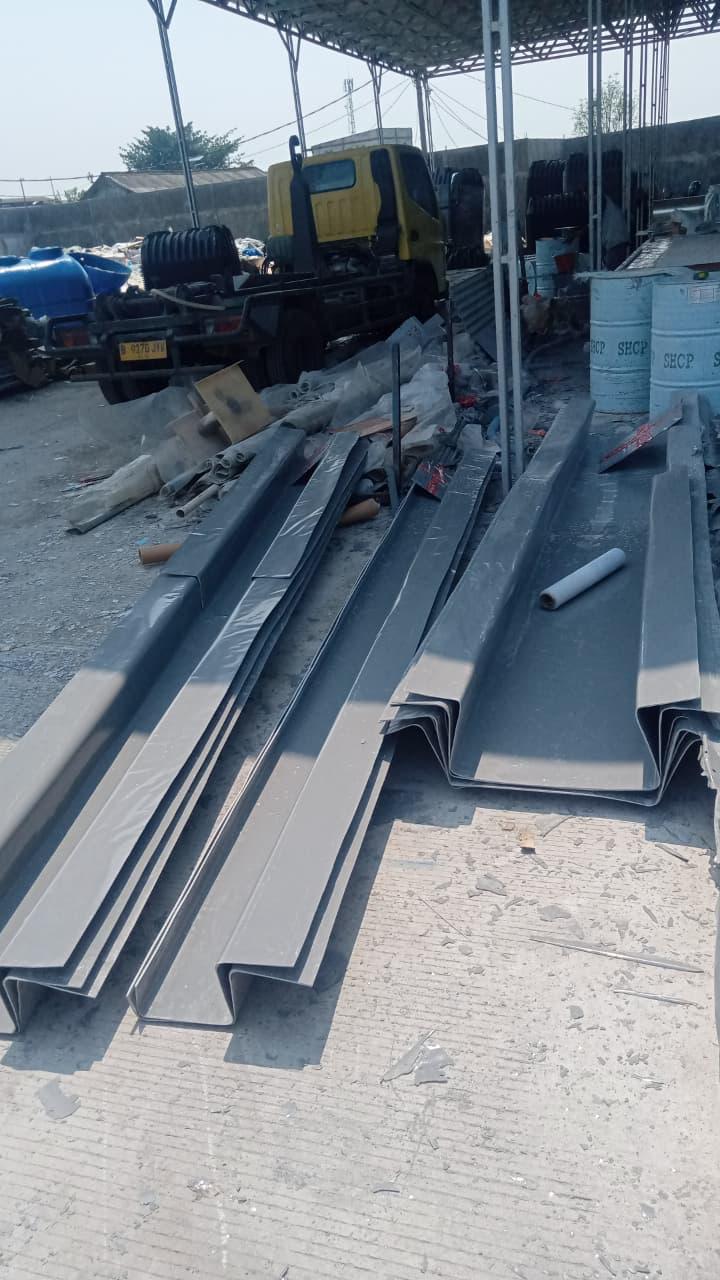 Talang FRP terbaik custom untuk pabrik dan proyek industri dari Bioklin